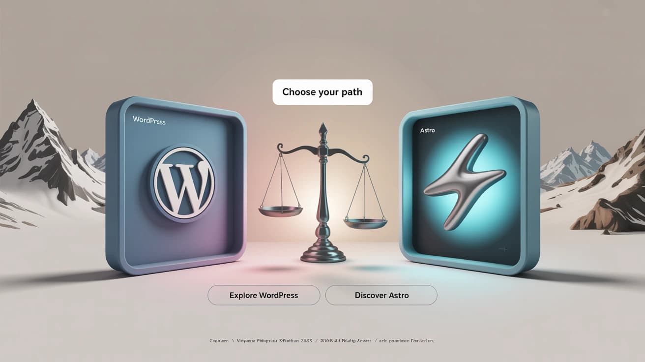 WordPress oder Jamstack (Astro)? Die optimale Webdesign-Lösung für Ihr Schweizer KMU 2025